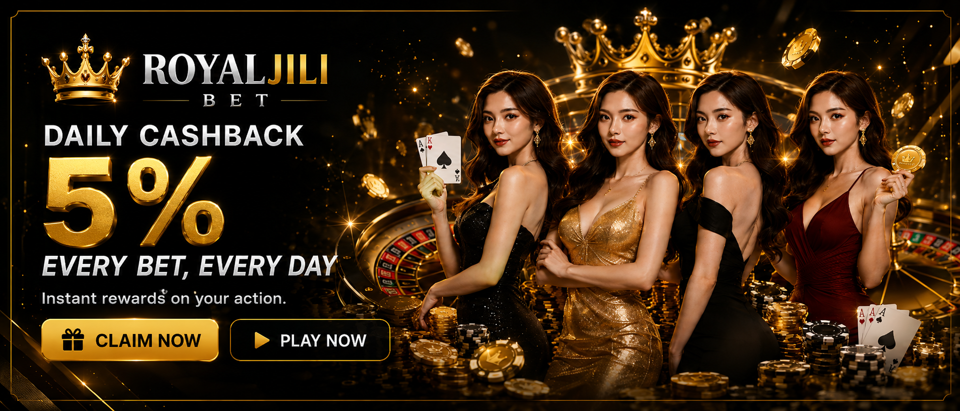 DAILY CASHBACK - 5% EVERY BET, EVERY DAY